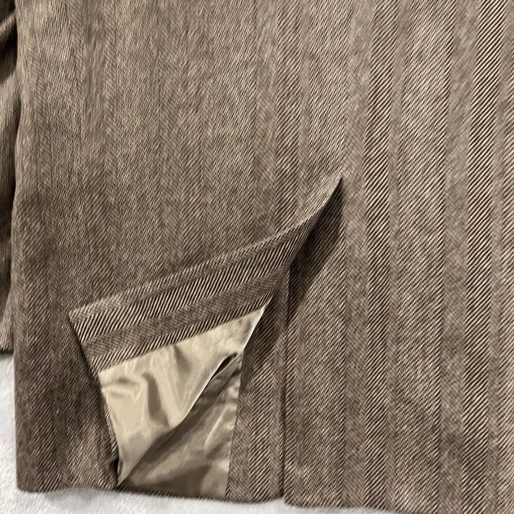 American Trend Sport 44 Coat Tweed‎ Lambswool Herringbone Blazer VTG